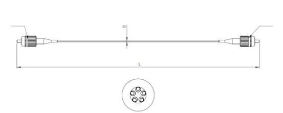 Hollow Core Anti Resonant Fiber Patch Cord图纸