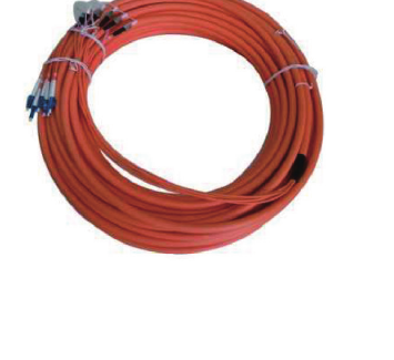 Orange multimode branch cable assembly with connectorized fan-out leads